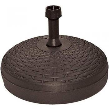 Base para sombrilla de plástico aspecto polyrattan Ø45cm - 20L