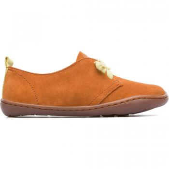CAMPER Peu - Chic Casual Suede Shoes for Girls - Brown, Size 11