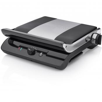 Princess Panini Grill - Parrilla con función turbo, tapa flotante y termostato regulable, 2000 W, color negro