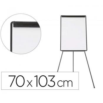 Q-Connect KF04173 Pizarra Blanca Laminada con Trípode, Marco de Plástico, 70x103 cm