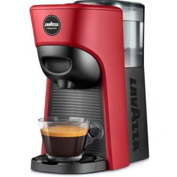Lavazza LM 840 Tiny Eco - Máquina de café a cápsulas automática/manual con depósito de 0,6 L y potencia de 1450 W, color rojo