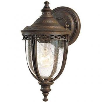 Lámpara de pared Elstead Farol English Bridle IP44 Ø 16,5 cm bronce