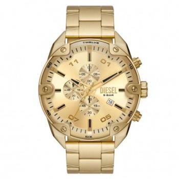 Diesel DZ4608 Mens Gold Plated Stainless Steel Chronograph Watch