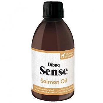 Aceite de Salmón Nutricional Dibaq Sense para Perros y Gatos con Omega 3 y Omega 6, Mejora la Salud de la Piel y Pelaje - 300 ml