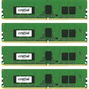 Crucial 16GB (4x4GB) DDR4 2400MHz 1.2V ECC - Módulo de Memoria para PC/Server, DIMM de 288 pines, 512M x 72