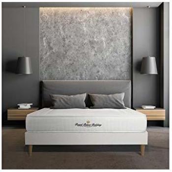 Cama Royal Palace - Somier blanco + Colchón viscoelástico 160 x 200 cm - Altura: 20 cm