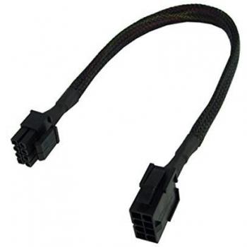 Phobya Verlängerung 8-Pin oder EPS12V 30cm - Schwarz