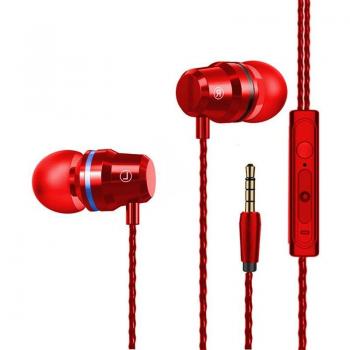 Auriculares con cable de 3.5mm, metálicos, con micrófono y sonido estéreo para Samsung, Xiaomi y ordenador