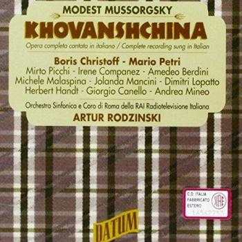 Modest Mussorgsky: Khovanshchina - Classical Opera CD with Christoff and Rodzinski