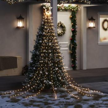 vidaXL Christmas Tree Light 320 LEDs Warm White 375 cm