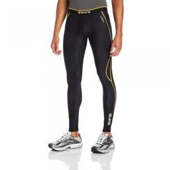 SKINS A200 Mallas largos Hombre negro/amarillo M