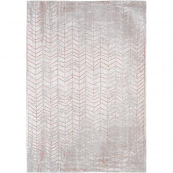 Alfombra Louis de Poortere Mad Men Jacob's Ladder Coppertone 8951 - Gris/Naranja, 170 x 240 cm, diseño jacob's ladder, hecha en Bélgica, acabado a mano, antideslizante