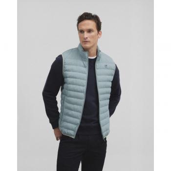 Chaleco acolchado verde para hombre