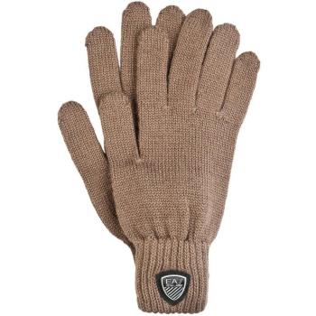 Emporio Armani EA7 guantes de hombre nuevo mountain basic marrón EU M 275513 5A394 00657