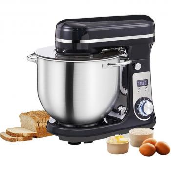 BioloMix BM601 Batidora de Cocina 1200W, Amasadora y Batidor de Huevos, Capacidad 6L, Tazón de Acero Inoxidable