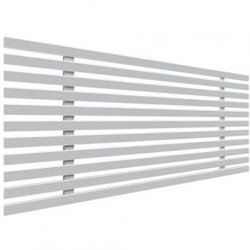 Cabecero de Madera Reciclada DM Estilo Japonés para Cama Palets (105cm, Blanco Sólido) con Herrajes Incluidos