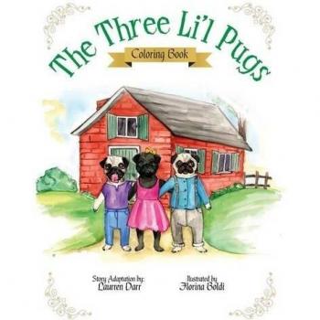 Libro para Colorear Los Tres Pequeños Pugs - Tapa Blanda
