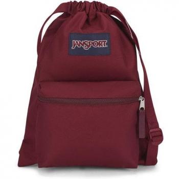Mochila Saco Drawsack Jansport Roja Granate Juvenil Ligera