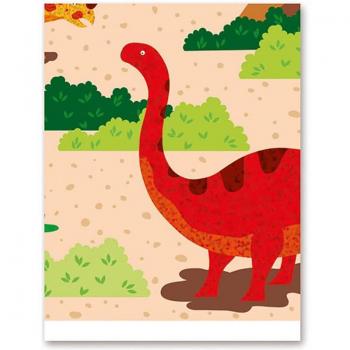 Mantel de Dinosaurios Plegado de 137x182 cm