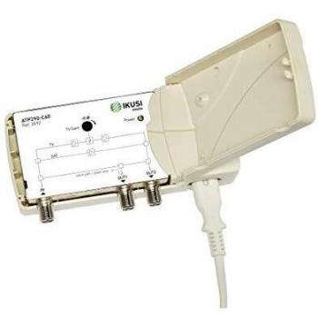 Amplificador Vivienda UHF-Sat 2 Salidas LTE 5G Ikusi