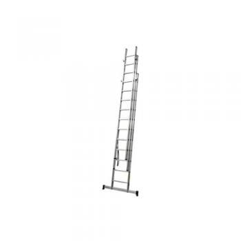 Escalera de Aluminio Triple 3 Tramos EN 131 - 11 Peldaños (3,00 + 3,00 + 3,00 mts)
