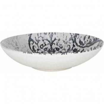 Plato Hondo 21cm Horus Monaco Brillo, Porcelana Resistente, Diseño Elegante, Lavavajillas y Microondas, Calidad