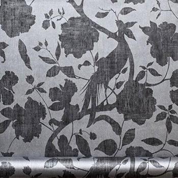 Equipo DRT Senso New - Papel pintado, con diseño floral, color acero, 1 rollo