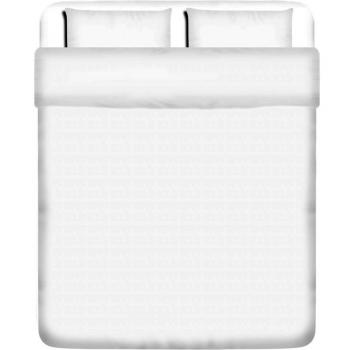 vidaXL set funda edredón 3 piezas algodón blanco 200x200/60x70 cm