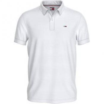 Tommy Hilfiger White Cotton Polo Shirt - XXL