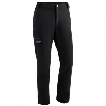 Maier Sports Men's Norit Winter Trekking Pants - Black, Regular Fit, Breathable Outdoor Trousers