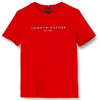 Tommy Hilfiger Essential tee S/s Camiseta, Rojo
