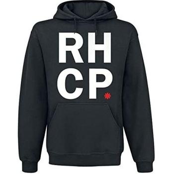 Red Hot Chili Peppers Stacked Asterisk Hombre Sudadera con Capucha Negro S