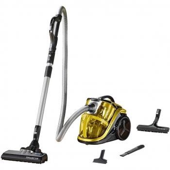 Aspirador Multiciclónico Rowenta Silence Force RO8324, 750W, 68 Decibeles, Material Plástico y Metal, Color Negro y Amarillo