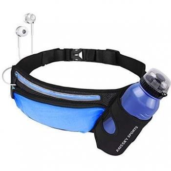 Riñonera Running cintura cinturón deportiva Belt botella titular Fitness impermeable cintura bolsa de transporte para Correr, ciclismo viajar senderismo y Bum Bag bolsa para iPhone Samsung Smartphones