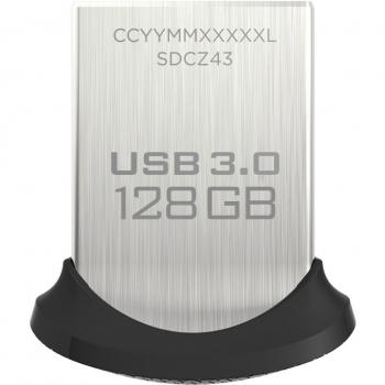 Memoria Flash USB 3.0 SanDisk Ultra Fit de 128 GB, Velocidad de Lectura de hasta 150 MB/s