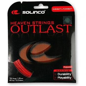 Solinco juego de cuerdas outlast color rojo 122m 0555020120400016