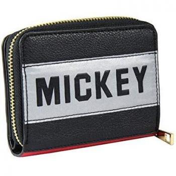 Cartera Tarjetero Mickey Disney en Polipiel, Diseño CERDÁ LIFE'S LITTLE MOMENTS, Color Negro, Tamaño 3x90x12 cm para Mujer