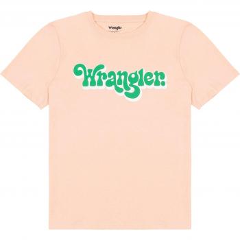 Camiseta mujer Wrangler Regular - 100% algodón, corte regular, manga corta, cuello redondo, diseño clásico, disponible en varios colores