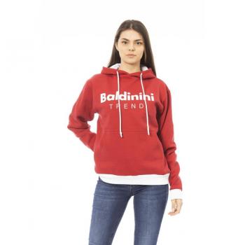 Baldinini Trend Red Cotton Sweater - XS