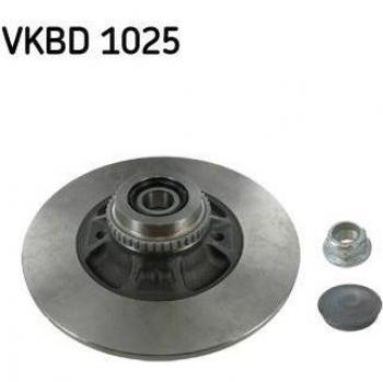 Disco de freno SKF VKBD 1025, tipo: disco de freno, características: diseño específico para vehículos, alta resistencia al desgaste, excelente capacidad de disipación del calor, fabricación con materiales de calidad para un rendimiento óptimo y