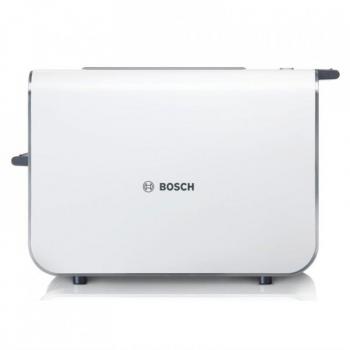 Bosch TAT8611 Styline Tostador con 2 Ranuras Extra Grandes, 860W, Color Blanco y Plateado