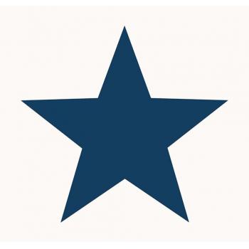 Noordwand Papel Pintado Decorativo Mural Interior Color Azul, Metálico y Negro con Estrellas Grandes en Diseño Friends&Coffee