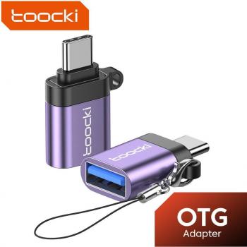 Adaptador Toocki OTG USB 3.0 Tipo C Macho a USB Hembra Micro a Tipo C para Macbook Pro Samsung Xiaomi