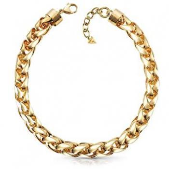 Gargantilla Guess Enchanted Mujer Acero Inoxidable Dorado Cadena Gruesa con Mosquetón