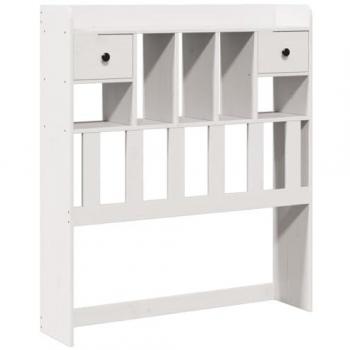 Cabecero de cama almacenaje madera maciza pino blanco 75 cm