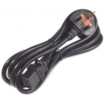APC Power Cord C19 to UK Plug Black 2m