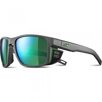 Julbo Shield Gafas de Sol, Gris/Verde, Talla única Unisex Adulto