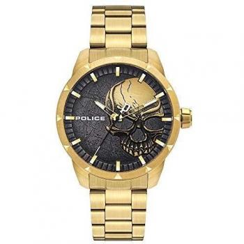 Police Mens Quartz Metal Watch Gold