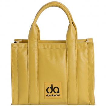 Bolso de mano Leire amarillo con cremallera