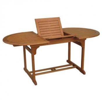 Profer Garden Mesa Madera Oval Extensible 150-200x90 cm